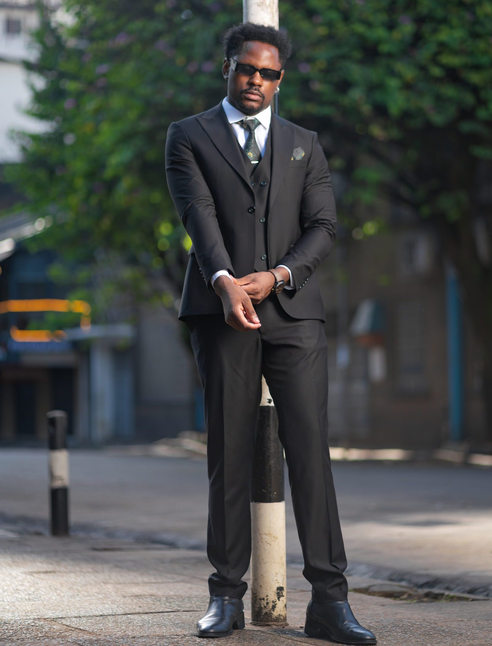 3pc Black Slim Fit Men Suit Inseason Stylez